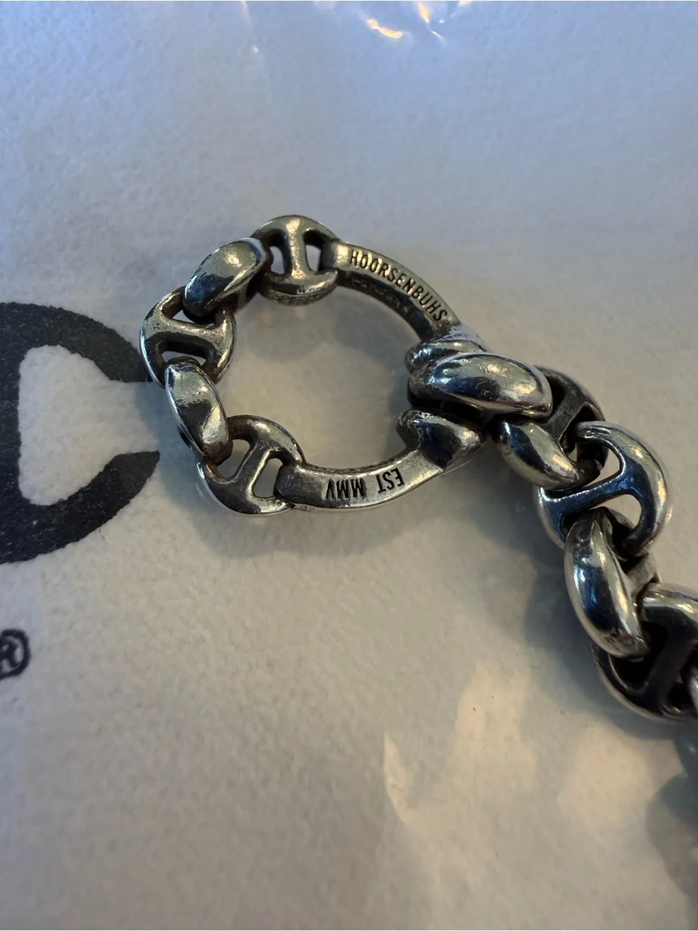 Hoorsenbuhs 5MM OPEN-LINK BRACELET .925 Sterling Silver w/ Diamond accents